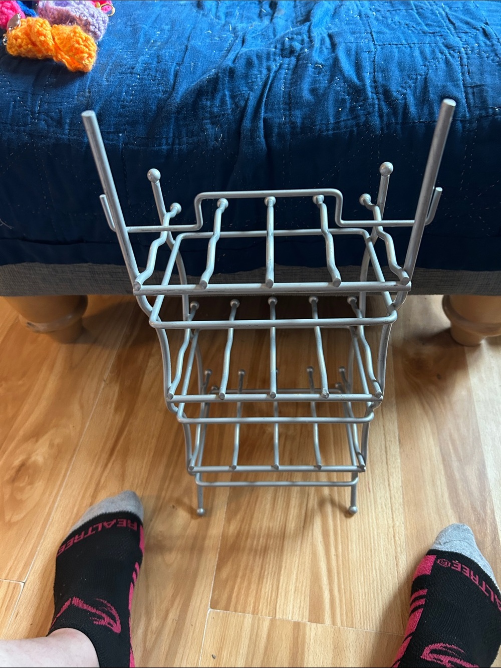 Metal Two-Tier Rack - Silver - Picture 3 of 4